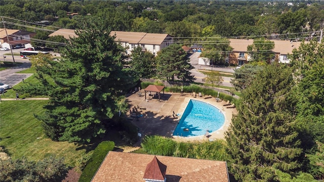 birds eye view of property