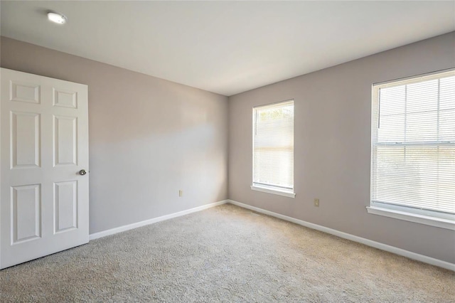 view of carpeted empty room