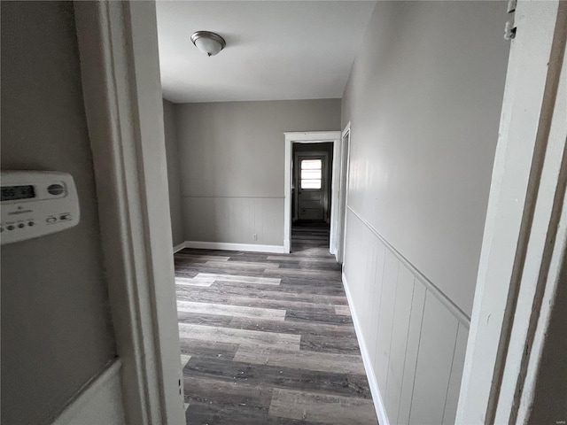 hallway featuring hardwood / wood-style flooring