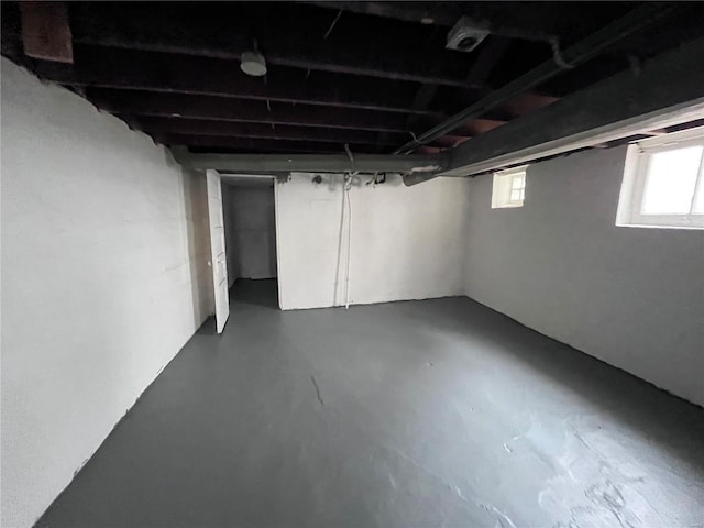 view of basement