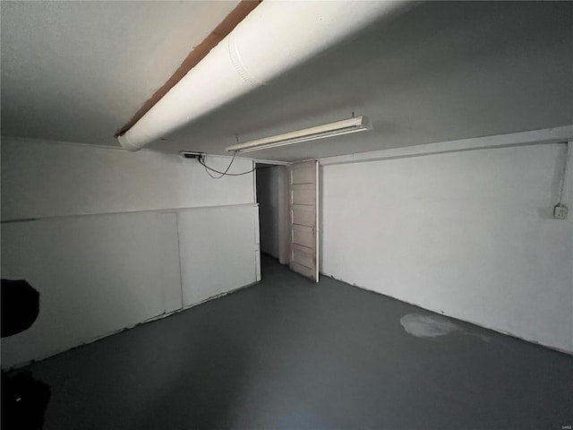 view of basement