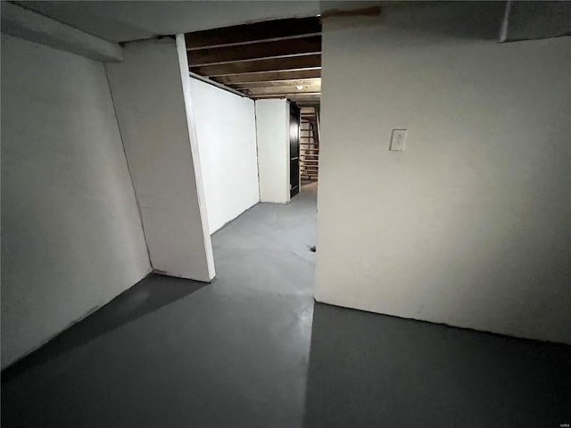 view of basement