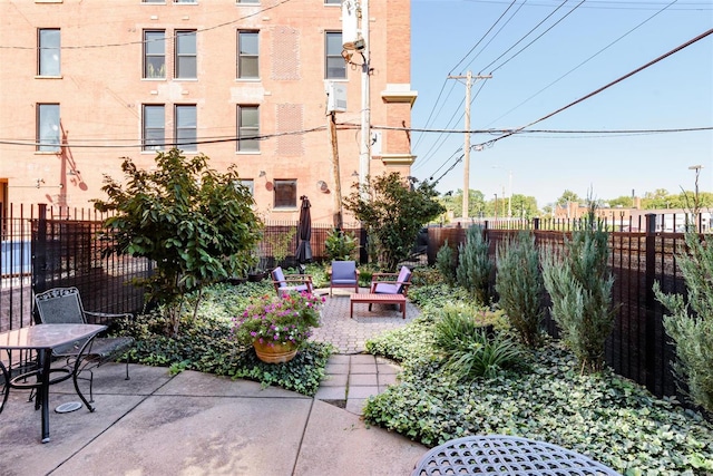 view of patio / terrace with fence