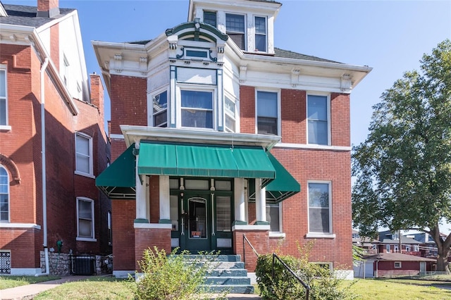 view of front of property featuring central AC