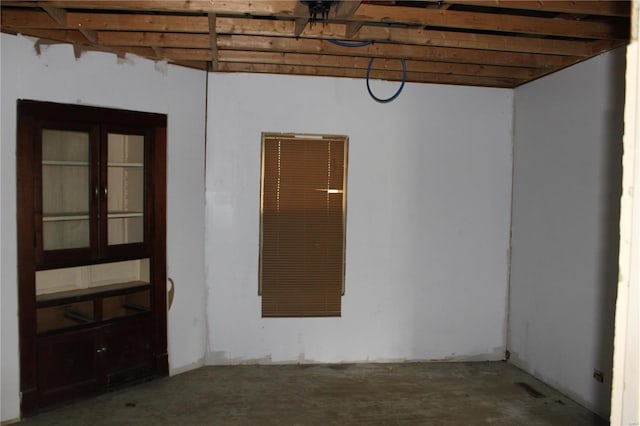 view of basement