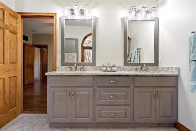 bathroom featuring vanity