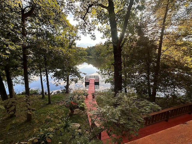 view of water feature