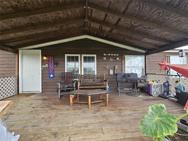 view of wooden terrace