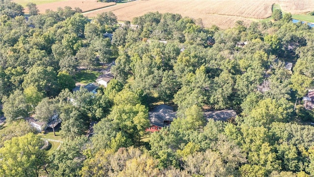 drone / aerial view featuring a rural view