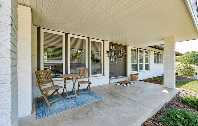 view of patio / terrace with a porch