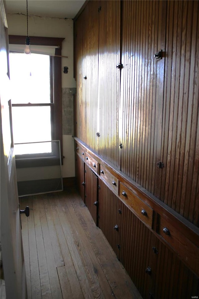 interior space with light wood-type flooring