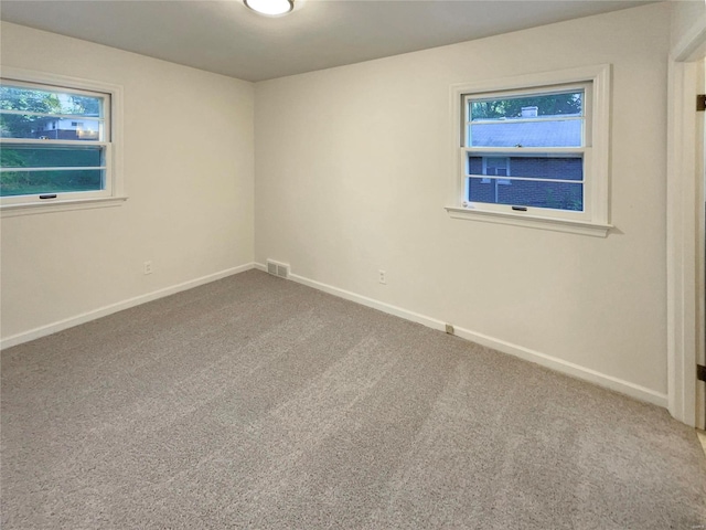 view of carpeted empty room