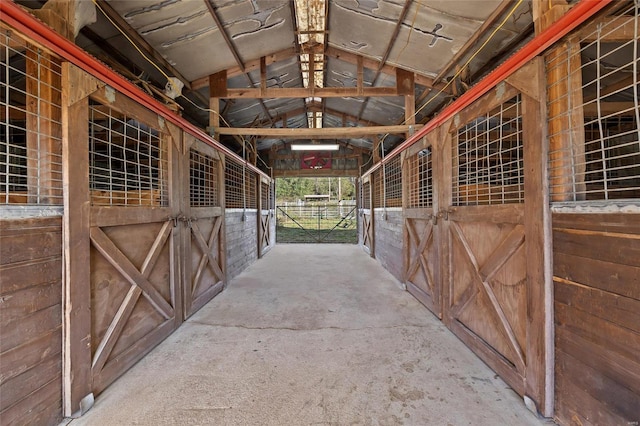 view of horse barn