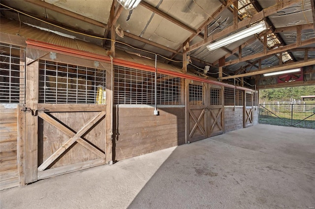 view of horse barn