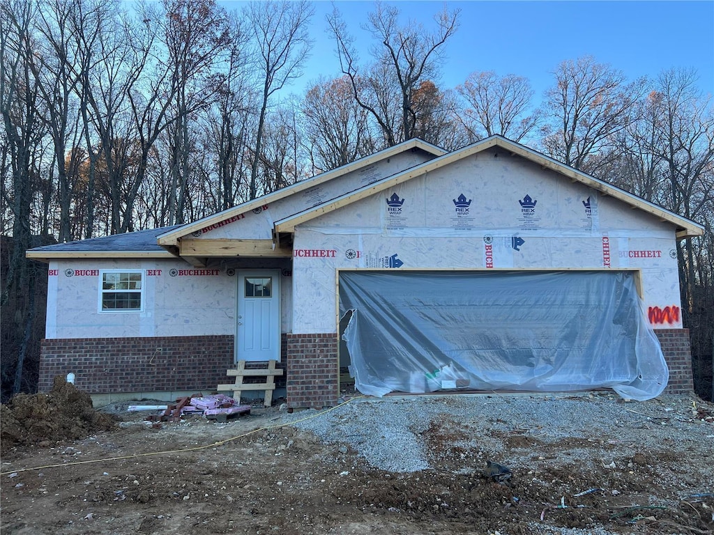 view of property under construction