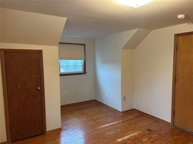 interior space featuring wood-type flooring