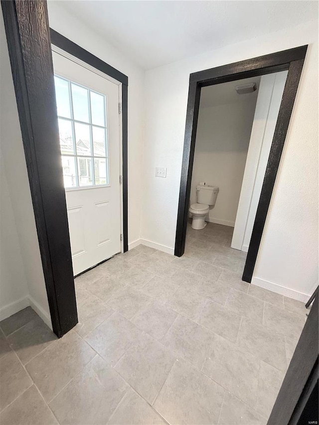 entryway with baseboards