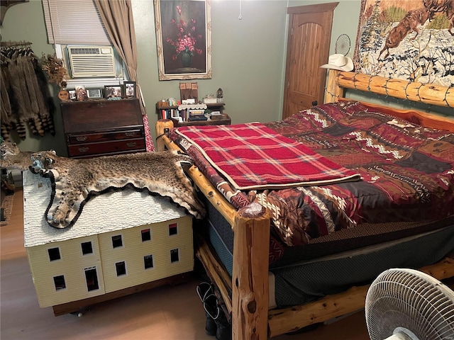 bedroom featuring cooling unit