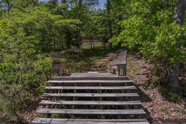 view of stairs