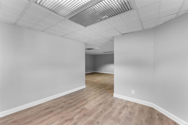 unfurnished room featuring light hardwood / wood-style flooring