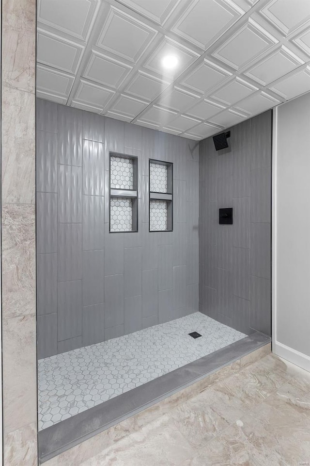 bathroom with walk in shower