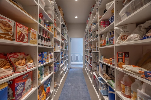 view of pantry