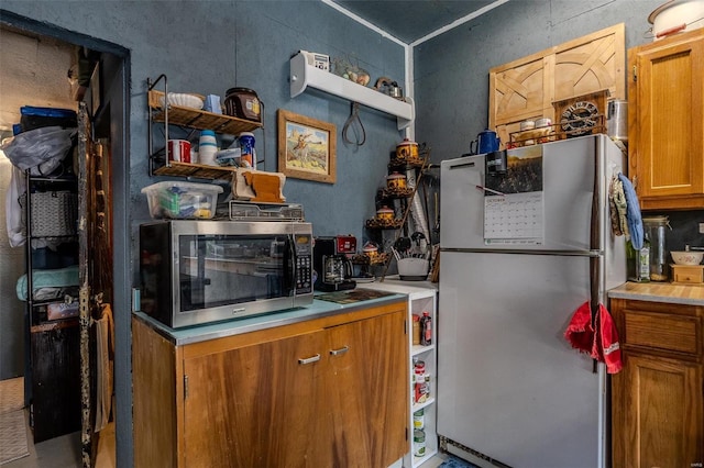 kitchen with appliances with stainless steel finishes