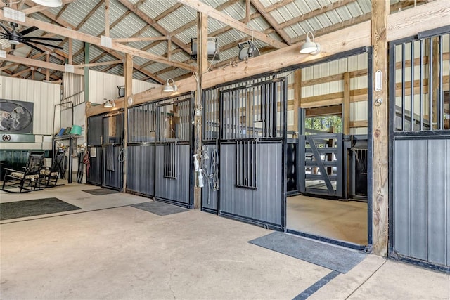 view of horse barn