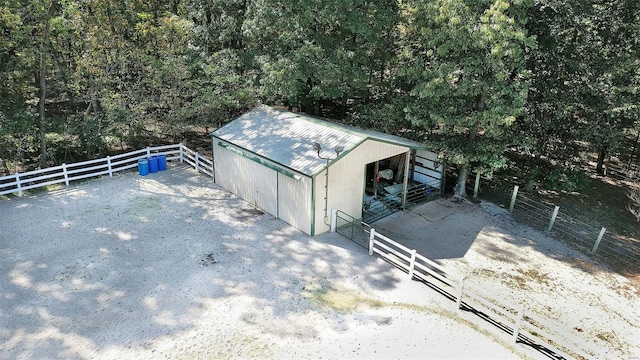 view of outbuilding with an outbuilding and an exterior structure