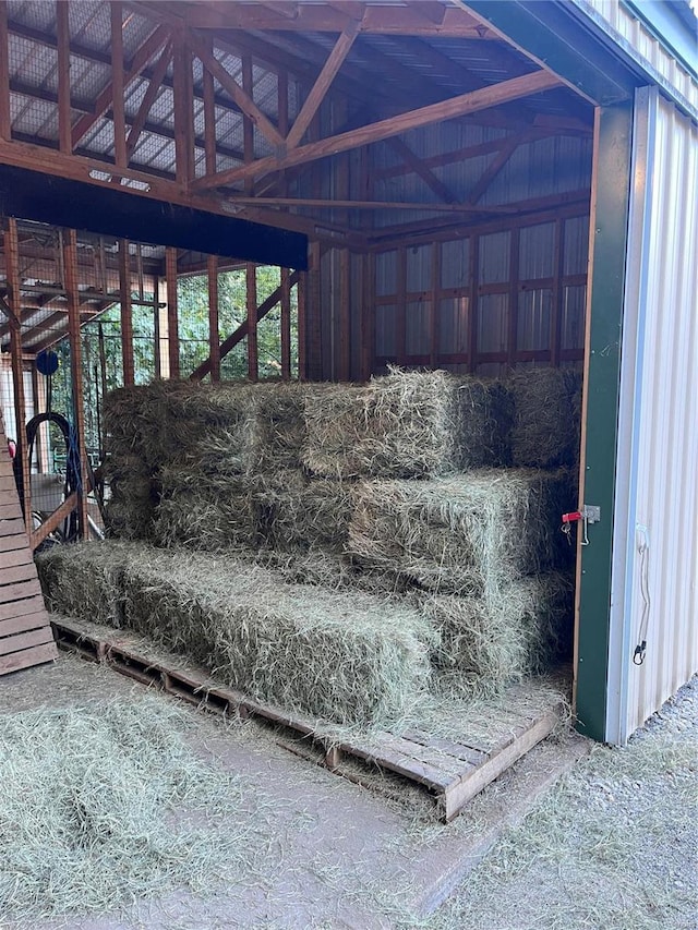 view of horse barn