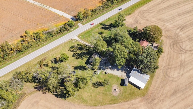 bird's eye view featuring a rural view