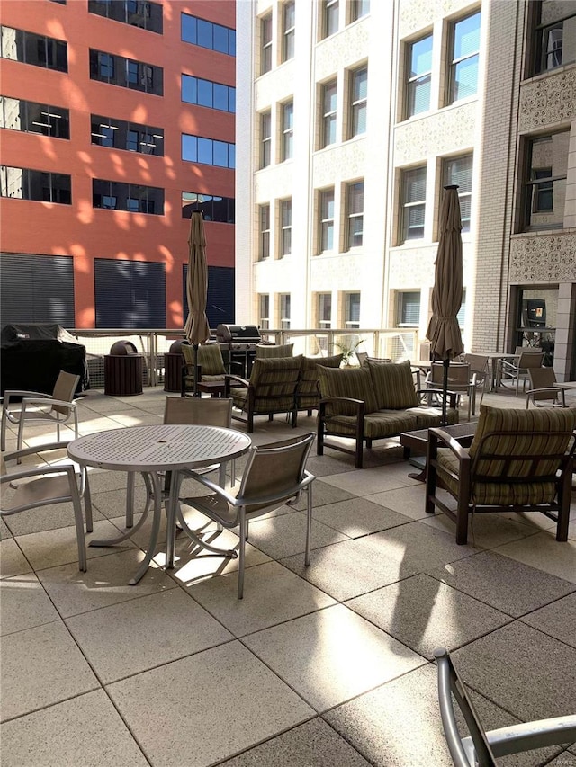 view of patio / terrace with an outdoor hangout area