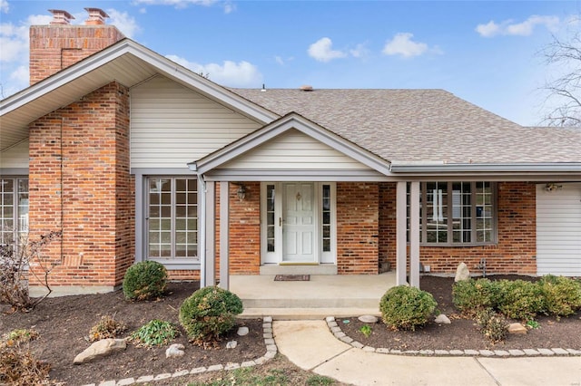 view of front of property with a porch