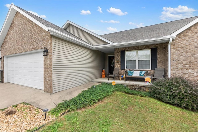 ranch-style house with a garage