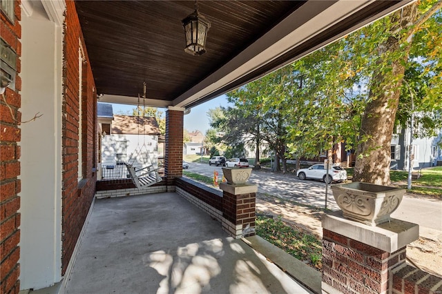 view of patio / terrace with covered porch