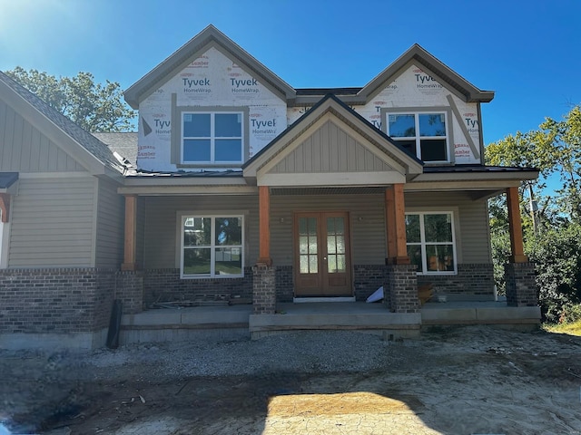 view of front of house featuring covered porch