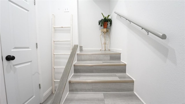 view of stairs