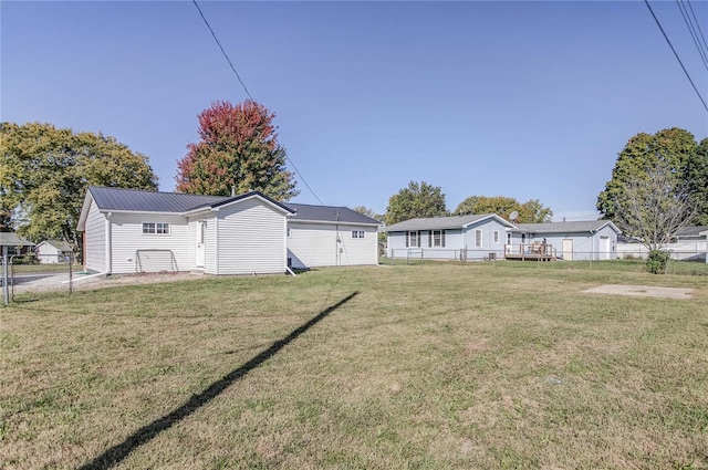 exterior space with a front yard