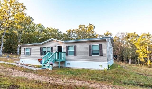 view of manufactured / mobile home