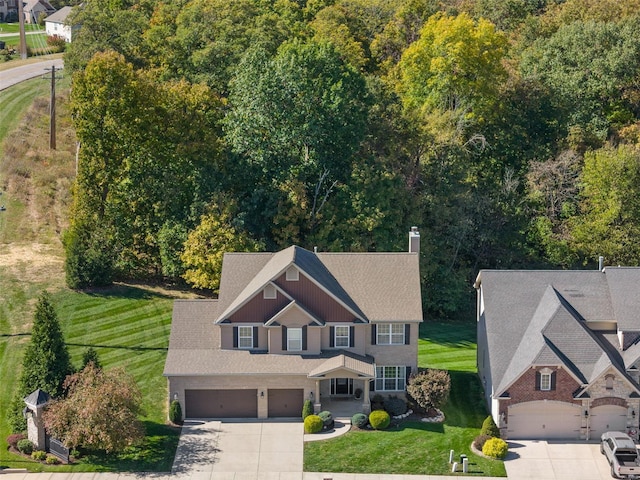 birds eye view of property