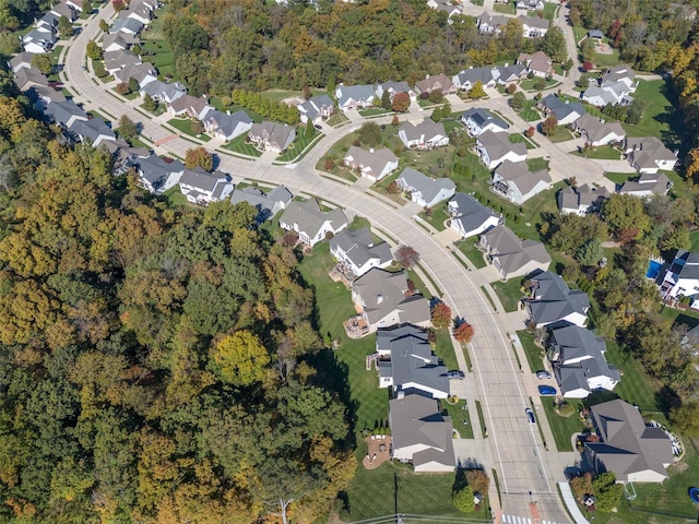 birds eye view of property featuring a residential view