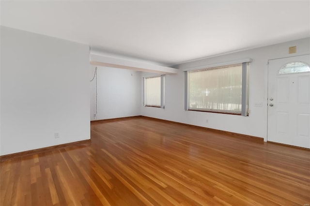 foyer with hardwood / wood-style floors