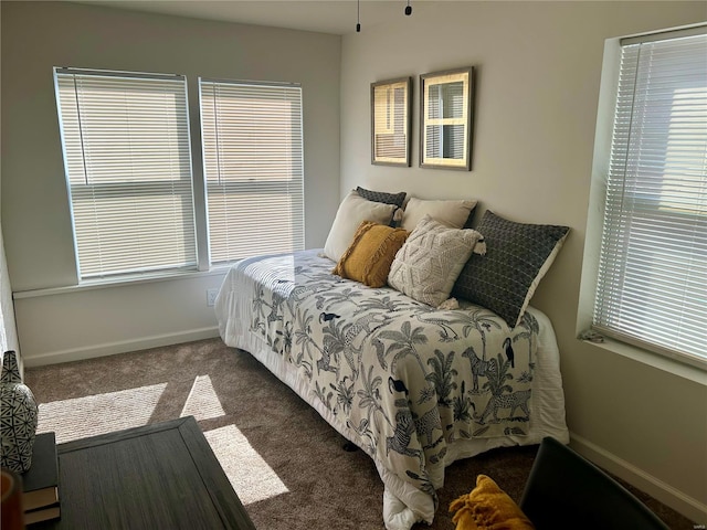 bedroom with carpet flooring