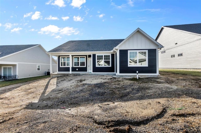 view of front of home featuring board and batten siding