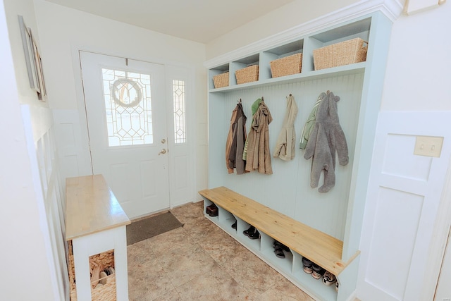 view of mudroom