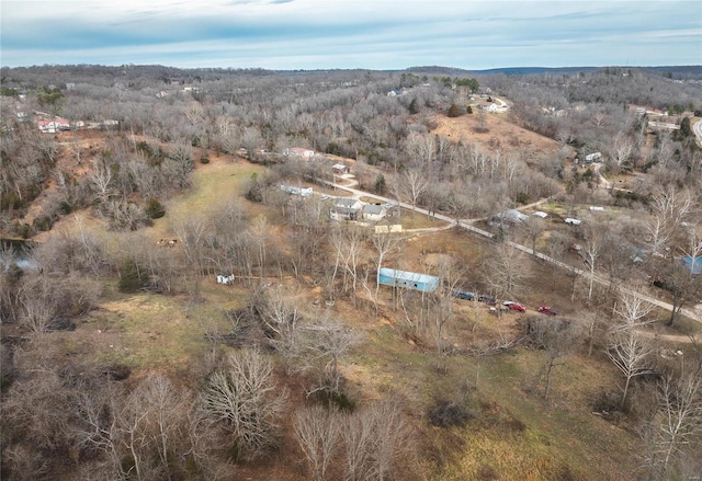 drone / aerial view with a rural view