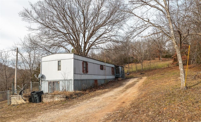 view of side of property