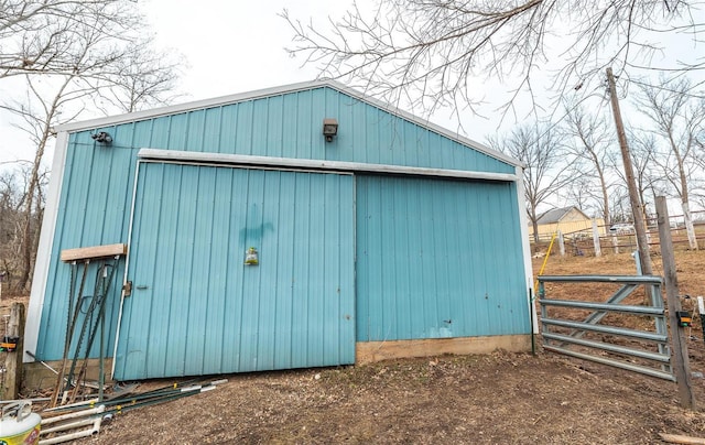 view of outbuilding