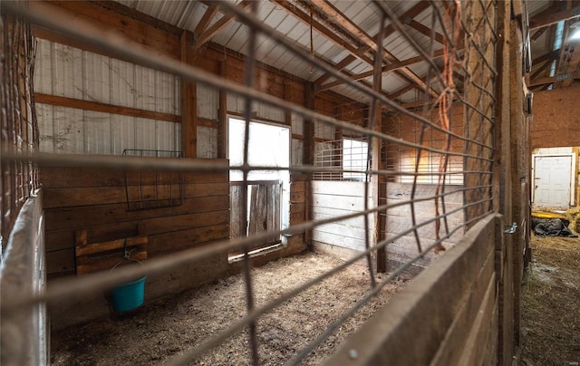 view of horse barn