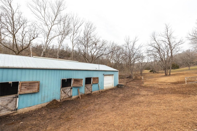 view of horse barn